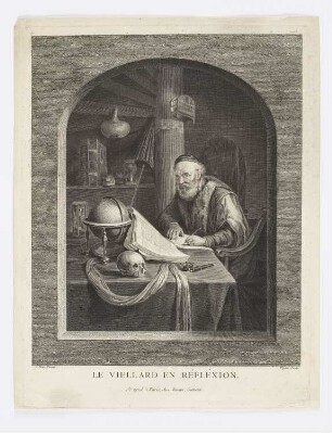 Le viellard en réfléxion