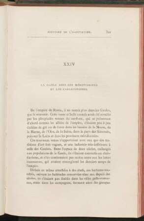 XXIV. La gaule sous les mérovingiens et les carlovingiens.