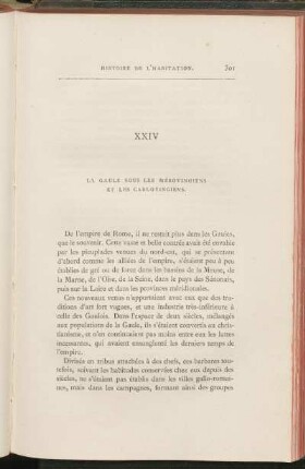 XXIV. La gaule sous les mérovingiens et les carlovingiens.
