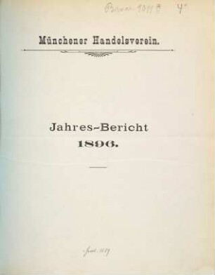Jahres-Bericht. 27. 1896