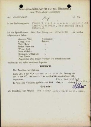 Wiedemann, Franz