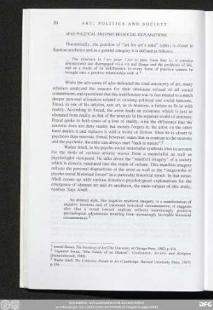 AFAS: Political And Psycho-Social Explanations
