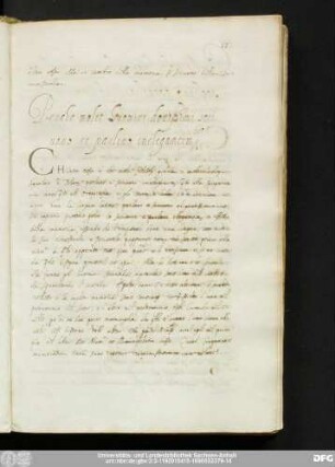 Perche molti huomini dottissimi scrivano et parlino inelegantem[ente]
