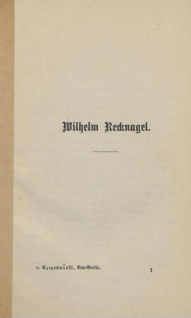 Wilhelm Recknagel