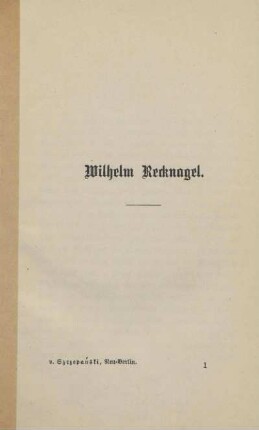 Wilhelm Recknagel