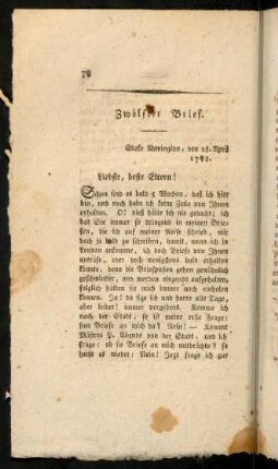 78-87, Zwölfter Brief.