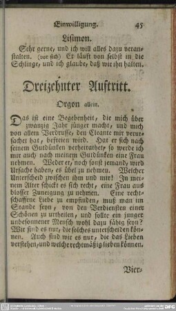 Dreizehnter Auftritt. Orgon allein