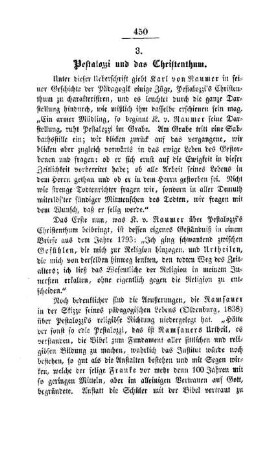 Pestalozzi und das Christenthum