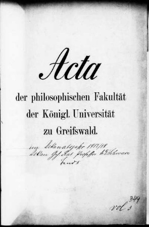 Dekanat Hermann Schwarz