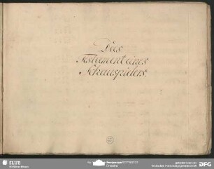Das Testament eines Schauspielers - Mus.2-F-529