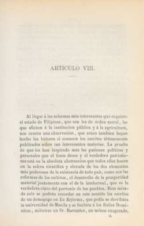 Artículo VIII