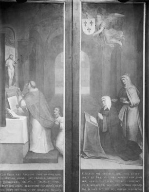 Der heilige Gregorius und die heilige Elisabeth von Immersel (+1510)