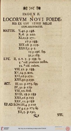Index II: locorum novi foederis ex usu verbi medii eyplanatorum