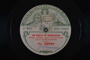 Un ballo in maschera : Alla vita che t'arride / [Giuseppe Verdi]