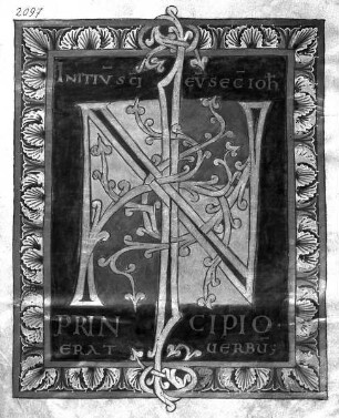 Perikopenbuch — Zierseite mit Initiale JN, Folio 4