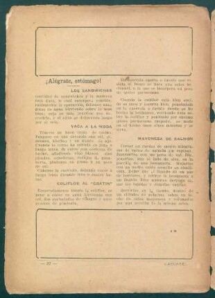 ¡Alégrate estómago!