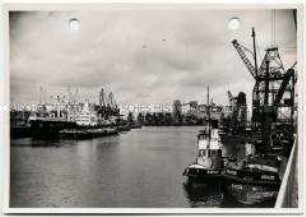 Bremen, Holz- und Fabrikenhafen mit Getreideanlage