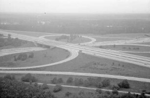 Frankfurter Autobahnkreuz, Ausschnitt von Südosten