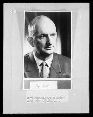 Professor Hall, Juristische Fakultät der Universität Marburg