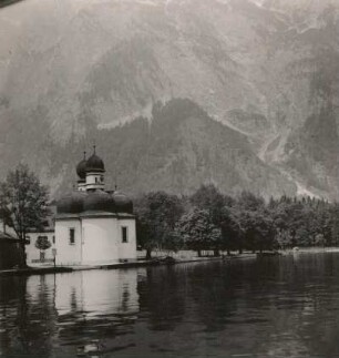 Schönau am Königssee. Königssee. Wallfahrtskapelle St. Bartholomäi
