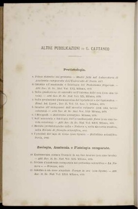 Altre Pubblicazioni Di G. Cattaneo