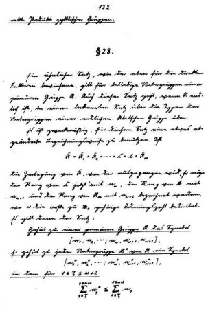 § 28. Untergruppen