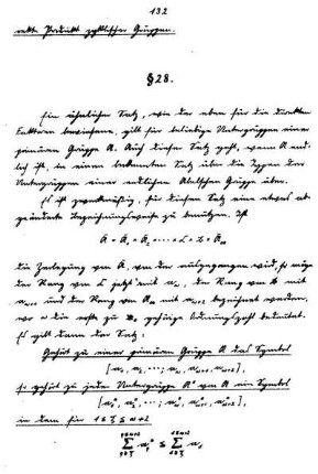 § 28. Untergruppen