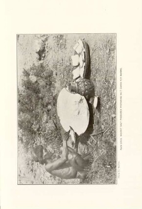Plate CXVII. Mayinit salt producer preparing salt cakes for baking