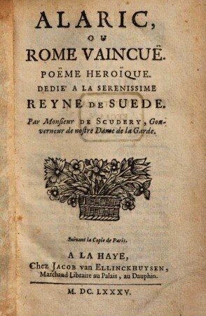 Alaric, Ou Rome Vaincue : poëme héroique