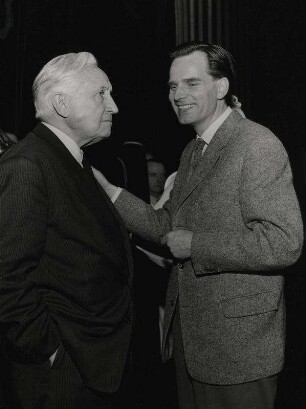 Prof. Ebert und Heinrich Wendel