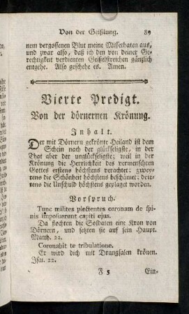 89-99, Vorspruch. - Zweyter Theil.