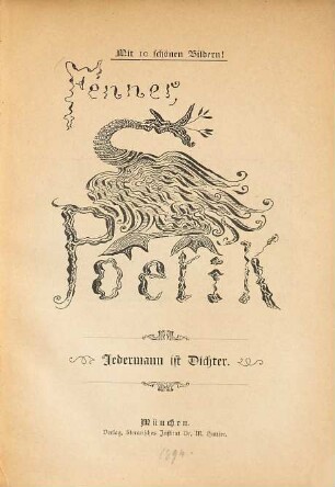 Poetik : mit 10 Schönen Bildern! Jedermann ist Dichter