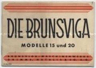 BRUNSVIGA-Rechenmaschine Modell 15 und 20