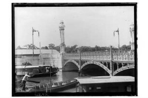 Eiserne Brücke : Bangkok. Alte eiserne Brücke, 1908