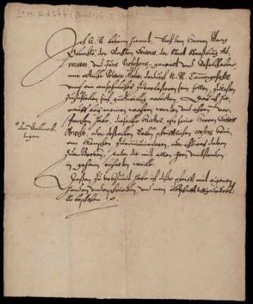 Brief von Moritz, Hessen-Kassel, Landgraf, 1572-1632 an Georg Obrecht