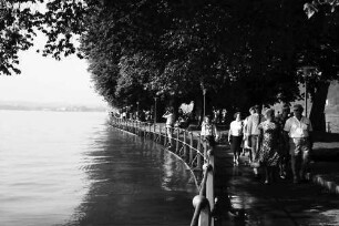 Bregenz: Überschwemmter Landungssteg
