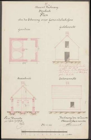 Gemeinde Steinbach Bau eines Gemeindebackhauses