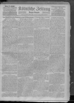 Kölnische Zeitung. 1803-1945