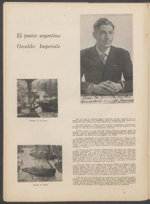 El pintor argentino Osvaldo Imperiale