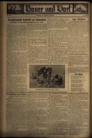 Vierte Ausgabe vom Samstag, den 04. April 1936.