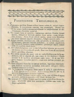 Positiones Theologicae