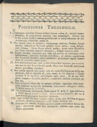 Positiones Theologicae