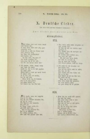 X. Deutsche Lieder