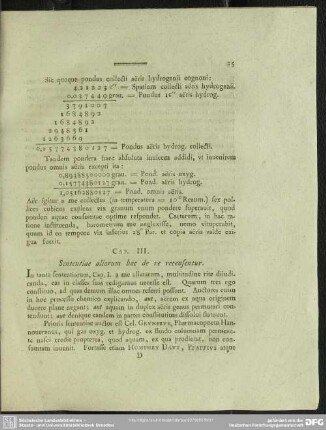 CAP. III. Sententiae aliorum hac de re recensentur