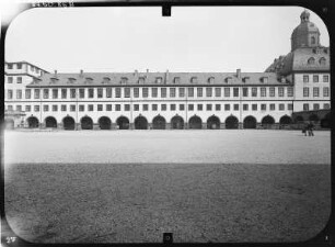Gotha. Schloss Friedenstein, Ostflügel, hofseitige Fassade