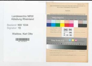 Entnazifizierung Karl Otto Von Waldow , geb. 09.02.1913 (Oberleutnant)