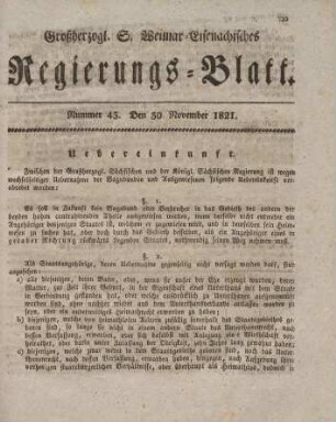 Nr. 43 : 30. November 1821