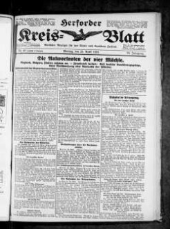 Herforder Kreisblatt. 1846-1940