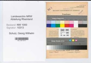 Entnazifizierung Georg Wilhelm Schulz, geb. 13.04.1913 (Techn.Assistent)