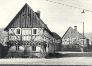 Fachwerkhaus in Cunnewitz/Schönau : Ort: Konjecy / Cunnewitz, Šunow / Schönau. Fachwerkhäuser. Gehöfte von Mattke und Mieth.